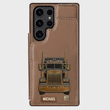 Truck Driver - Personalized Trucker Wallet Phone Case