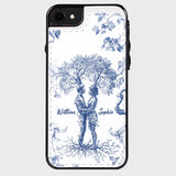 Anniversary Gift Toile De Jouy Style You & Me We Got This - Personalized Couple Foldable Wallet Phone Case