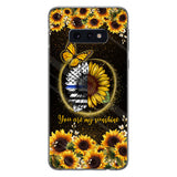 You Are My Sunshine Sunflower Blue Line - Police Officer Phone Case 112021