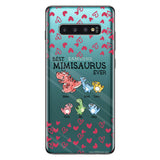Best Mimisaurus Ever - Gift for grandma, grandpa, dad, mom, aunt, uncle - Personalized Clear Phone Case