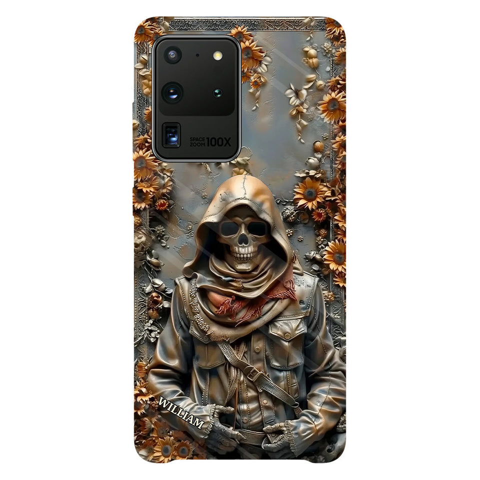 Vintage Skull - Personalized Skull Full Print Phone Case