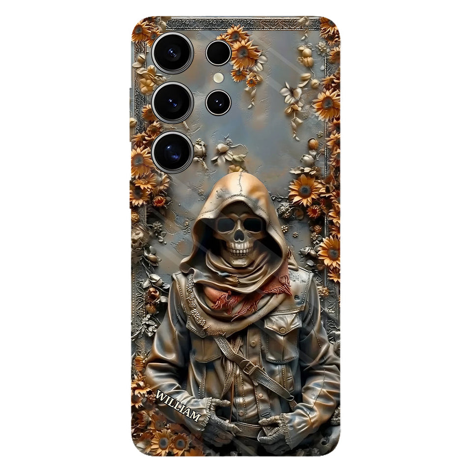 Vintage Skull - Personalized Skull Full Print Phone Case