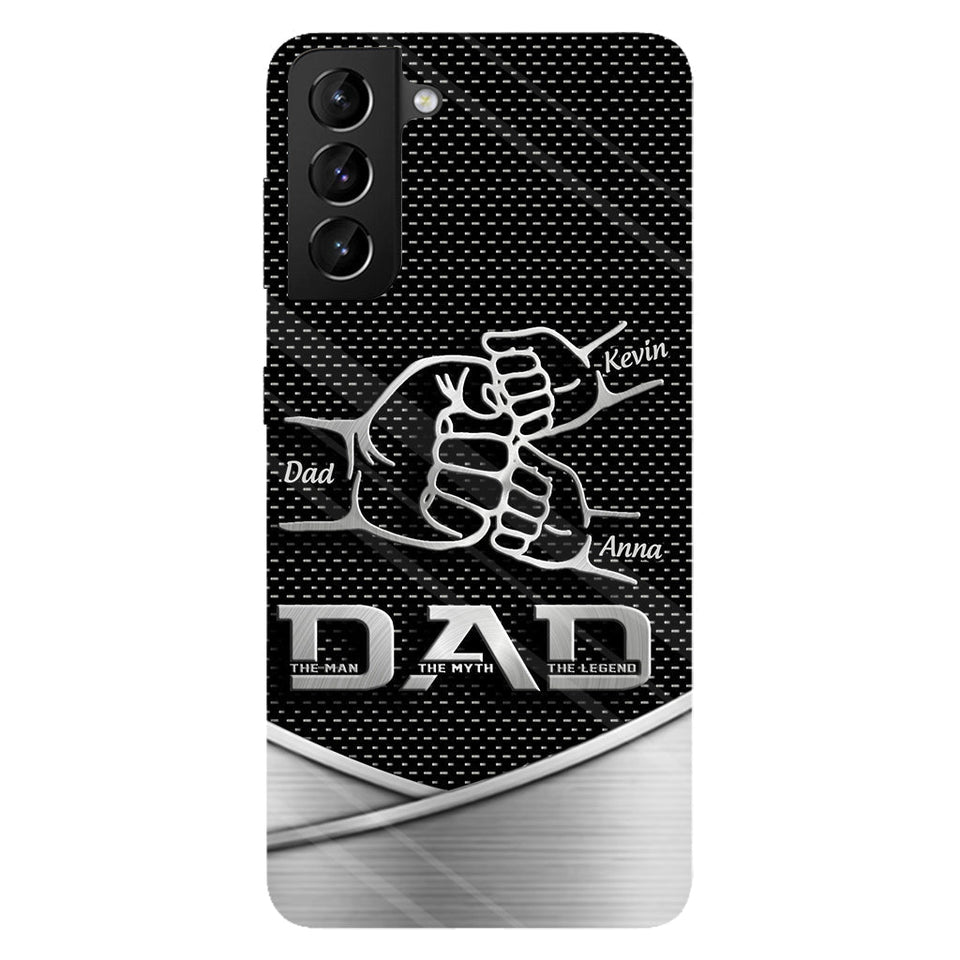 Dad The Man The Myth The Legend First Bump - Christmas Gift for Dad - Personalized Father Full Print Phone Case