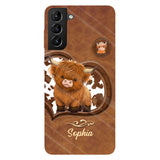 Cute Highland Cow - Personalized Highland Cow Full Print Phone Case