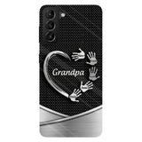 Grandpa Dad Kids Handprints - Personalized Father Full Print Phone Case
