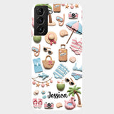 Beach Lovin' Girl - Personalized Sea Lover Full Print Phone Case