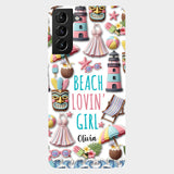 Beach Lovin' Girl - Personalized Sea Lover Full Print Phone Case
