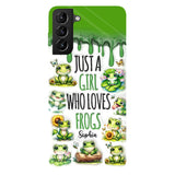 Just A Girl Who Loves Frogs - Personalized Frog Full Print Phone Case