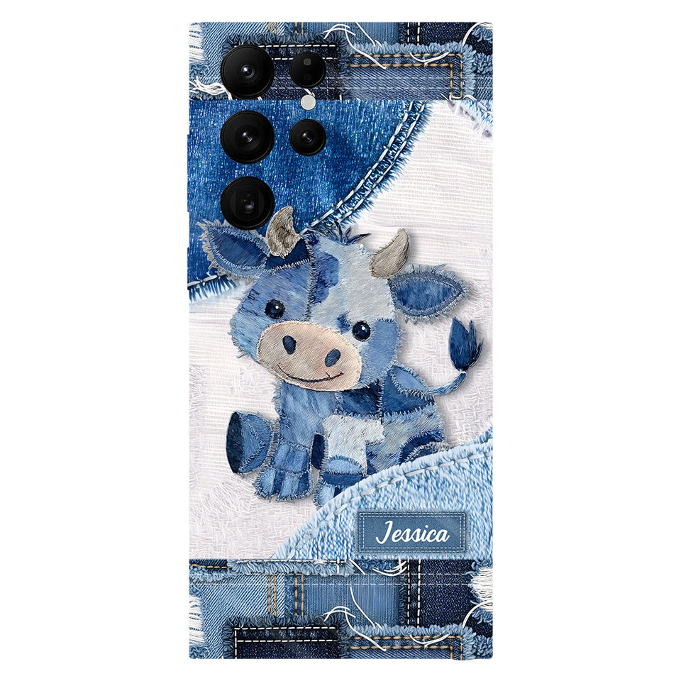 Cute Highland Cow - Personalized Highland Cow Full Print Phone Case