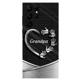 Grandpa Dad Kids Handprints - Personalized Father Full Print Phone Case