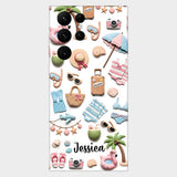 Beach Lovin' Girl - Personalized Sea Lover Full Print Phone Case