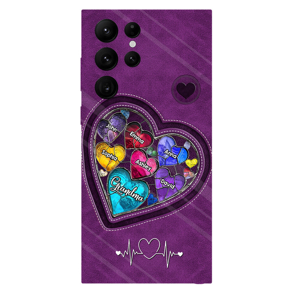 Grandma's Mom's Sweethearts - Personalized Grandma Full Print Phone Case
