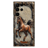 Love Horse - Personalized Horse Full Print Phone Case