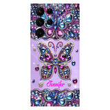 Sparkle Butterfly - Personalized Butterfly Full Print Phone Case