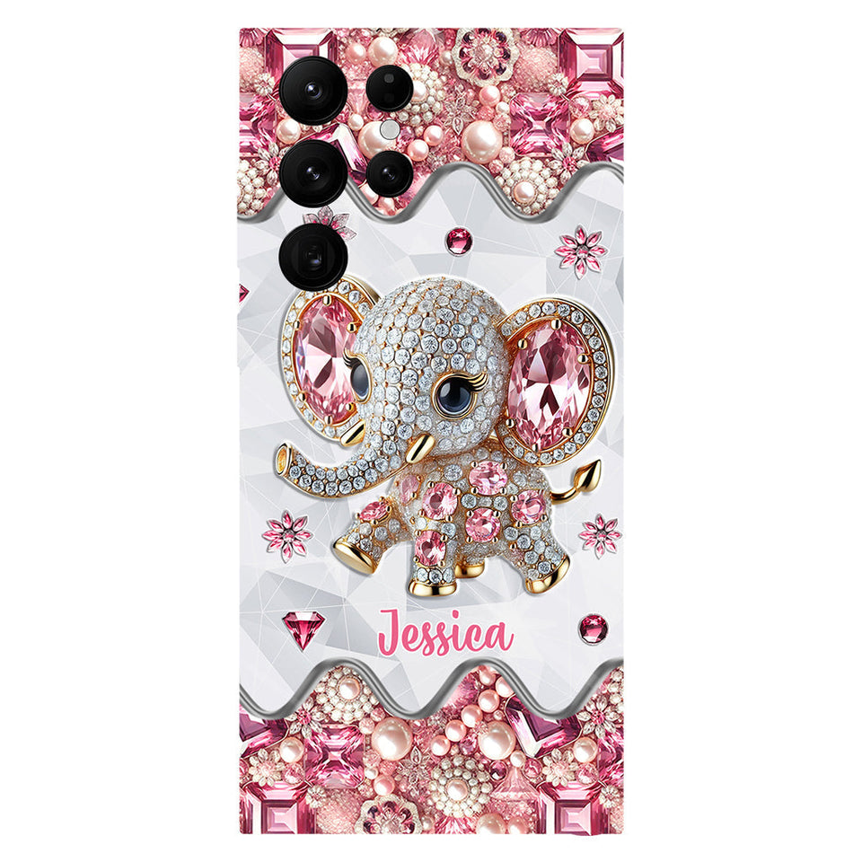 Just A Girl Who Loves Elephants - Personalized Elephant Full Print Phone Case
