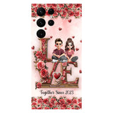 I Love You Forever - Personalized Couple Full Print Phone Case