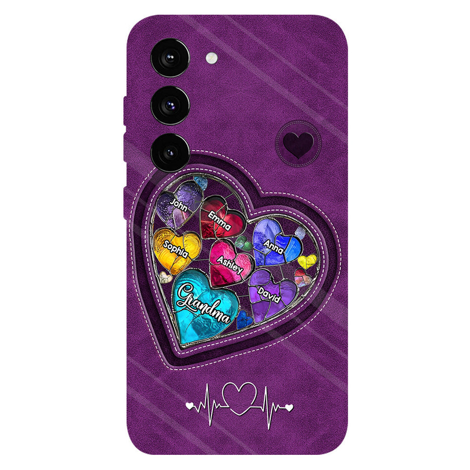Grandma's Mom's Sweethearts - Personalized Grandma Full Print Phone Case