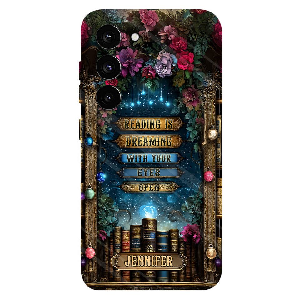 Reading is Dreaming - Personalized Book Full Print Phone Case
