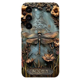 Beautiful Drafgonfly, Butterfly, Hummingbird - Personalized Gardening Full Print Phone Case