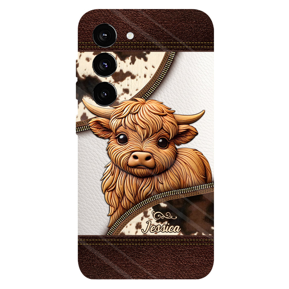 Love Highland Cows - Personalized Full Print Phone Case