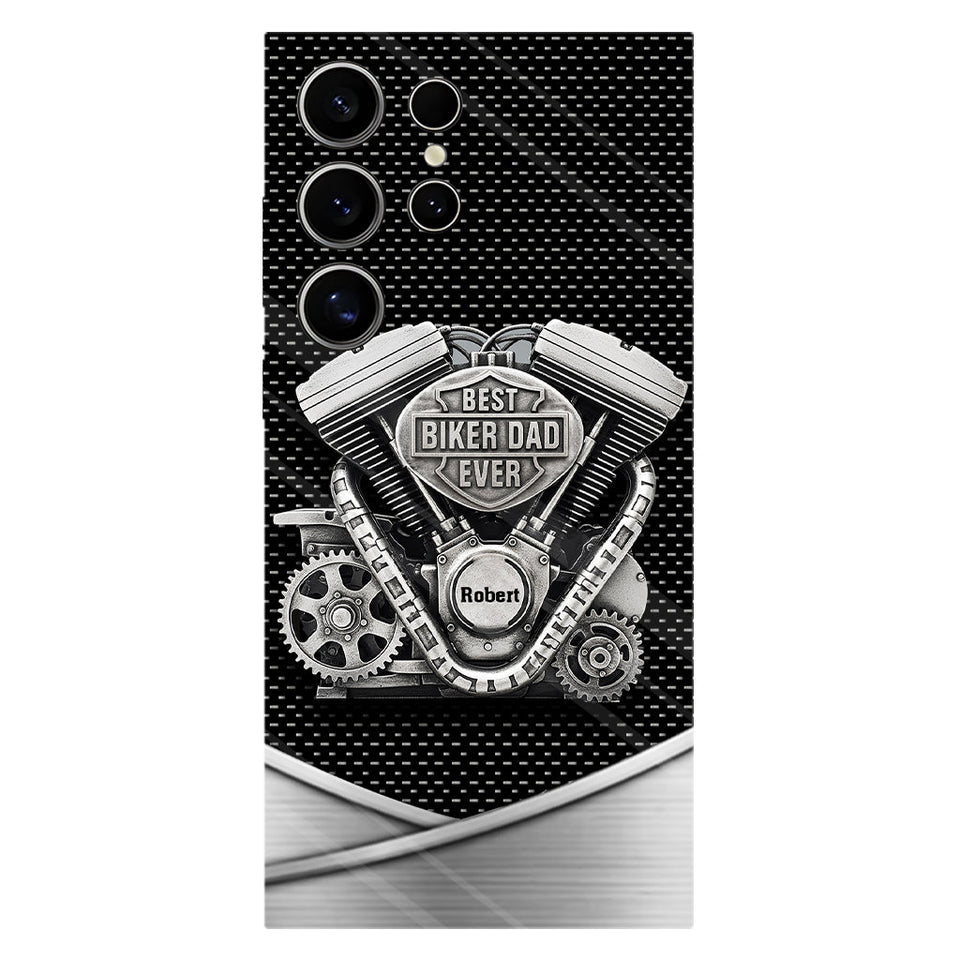 Best Dad Ever - Personalized Biker Full Print Phone Case
