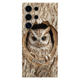 Hollow Watcher - Personalized Owl Full Print Phone Case