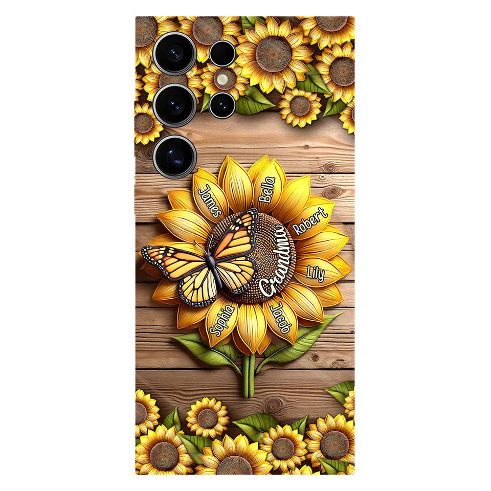 You Are My Sunshine Grandma Mom - Personalized Grandma Full Print Phone Case