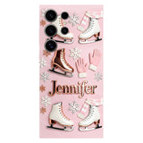 Ice Skating Makes Me Happy - Personalized Ice Skating Full Print Phone Case