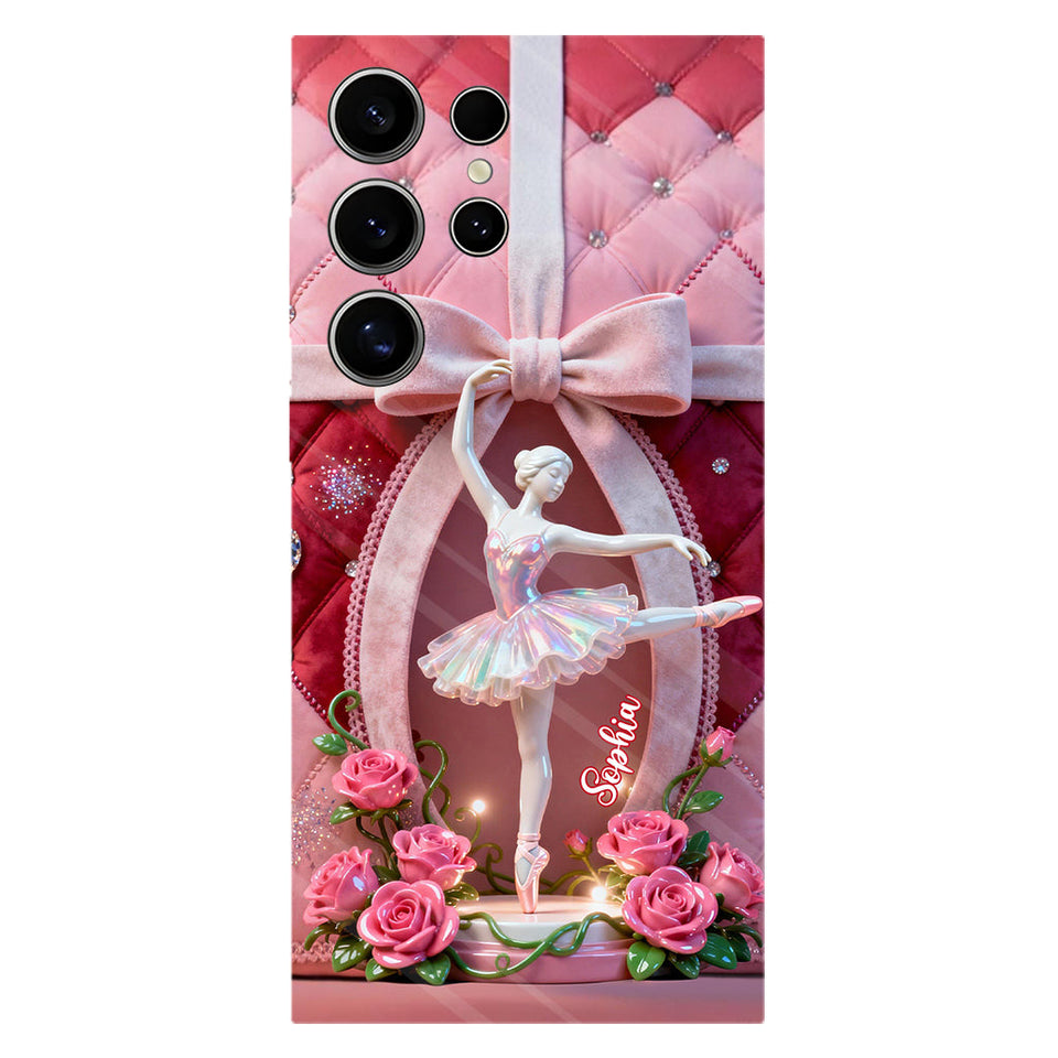 Just A Girl Who Loves To Dance - Personalized Ballet Full Print Phone Case