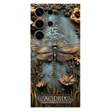 Beautiful Drafgonfly, Butterfly, Hummingbird - Personalized Gardening Full Print Phone Case