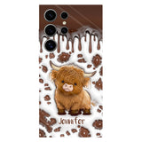 Just A Girl Who Loves Highland Cow - Personalized Full Print Phone Case