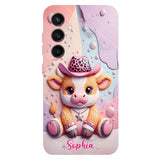 Adorable Highland Cow - Personalized Highland Cow Full Print Phone Case