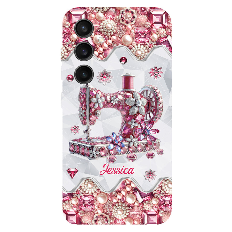 Just A Girl Who Loves Sewing - Personalized Sewing Full Print Phone Case