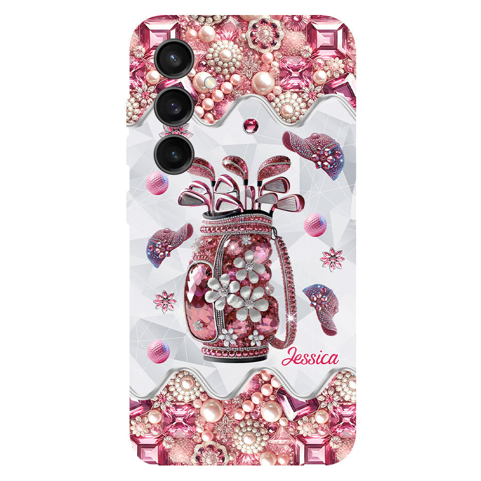 Just A Girl Who Loves Golf - Personalized Golf Full Print Phone Case