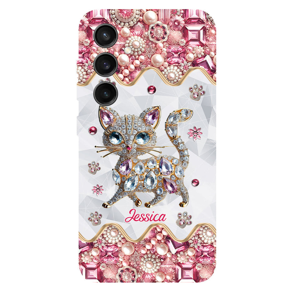 Just A Girl Who Loves Cats - Personalized Cat Full Print Phone Case