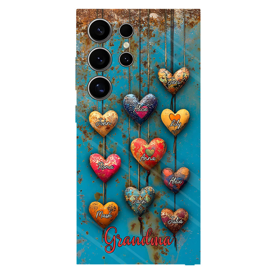 Grandma's Mom's Sweethearts - Personalized Grandma Full Print Phone Case