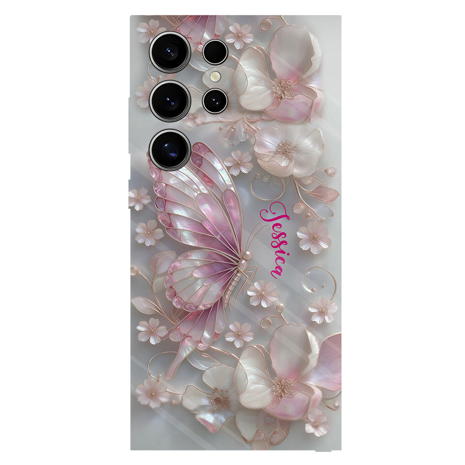 Love Butterflies - Personalized Butterfly Full Print Phone Case