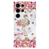 Just A Girl Who Loves Flamingos - Personalized Flamingo Full Print Phone Case