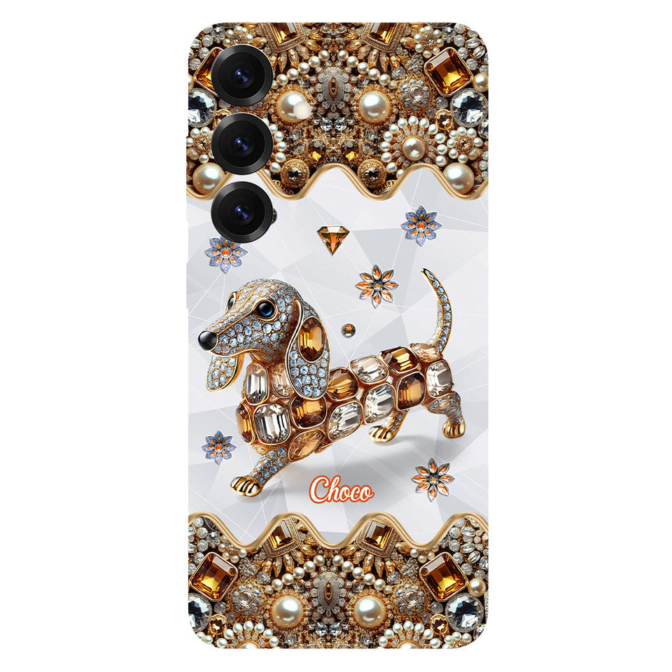 Love Dachshunds - Personalized Dog Full Print Phone Case