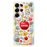 Best Teacher Ever - Personalized Teacher Full Print Phone Case & Phone Grip