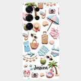 Beach Lovin' Girl - Personalized Sea Lover Full Print Phone Case