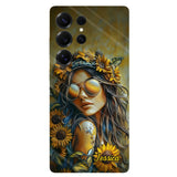 Hippie Soul Sunflower Girl - Personalized Hippie Full Print Phone Case