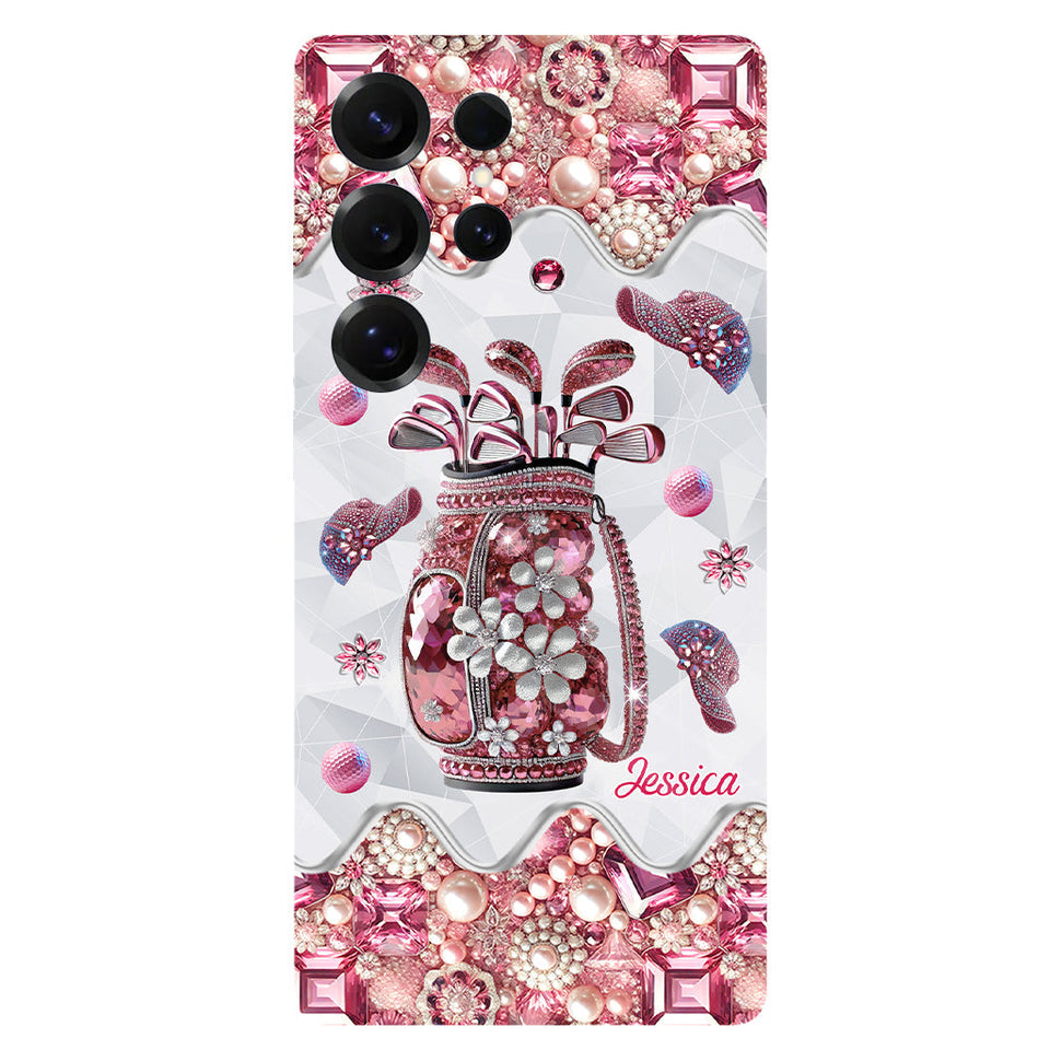 Just A Girl Who Loves Golf - Personalized Golf Full Print Phone Case