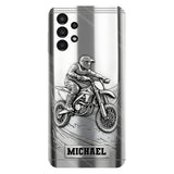 Metalic Dirt Bike/ Motocross - Personalized Dirt Bike Full Print Phone Case