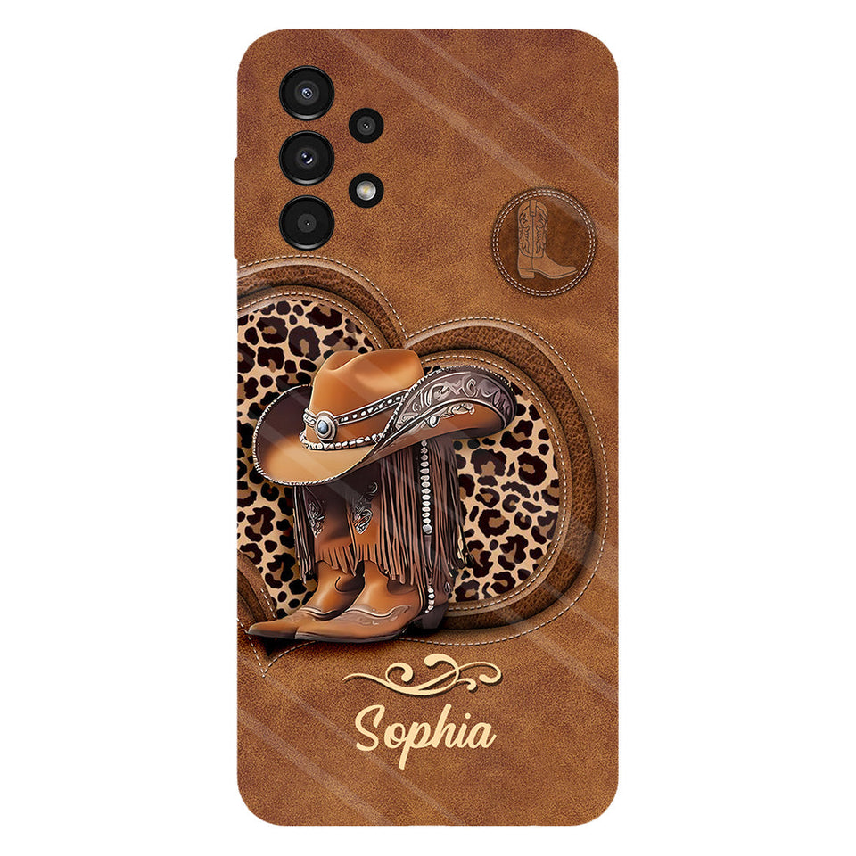 Cowgirl Boots - Personalized Cowgirl Full Print Phone Case