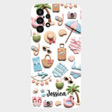 Beach Lovin' Girl - Personalized Sea Lover Full Print Phone Case