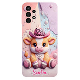 Adorable Highland Cow - Personalized Highland Cow Full Print Phone Case