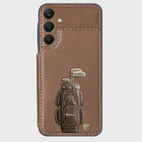 Luxury Gift For Golfer Custom Name - Personalized Golf Wallet Phone Case