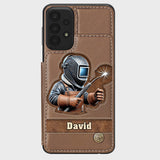 Strong Ones Become Welder - Personalized Welder Wallet Phone Case