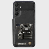 Serve And Protect - Personalized Police Officer Wallet Phone Case